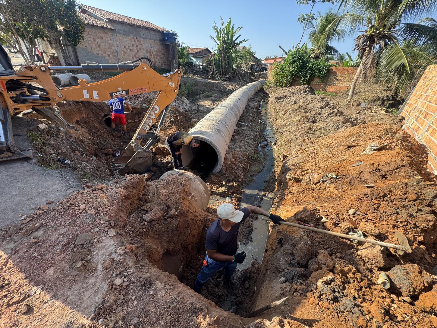 Prefeitura de Nova Ipixuna avança com obras de drenagem no bairro Jerusalém