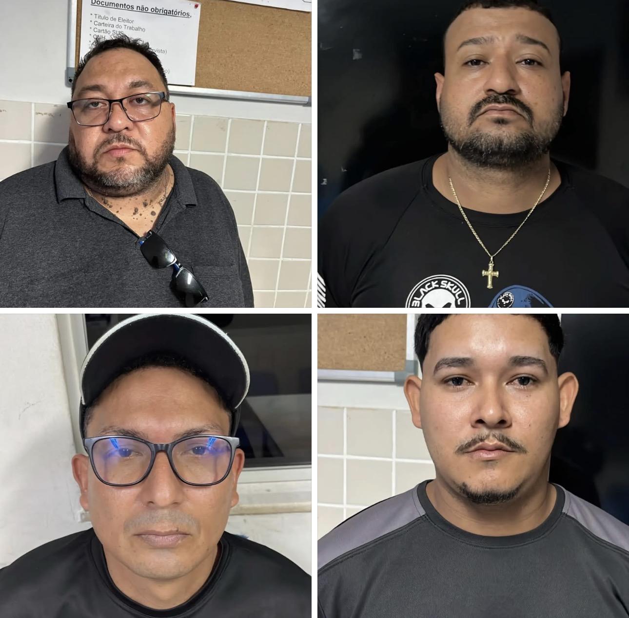 Quatro homens são detidos com colete, simulacros e distintivos da Polícia Civil em Marituba