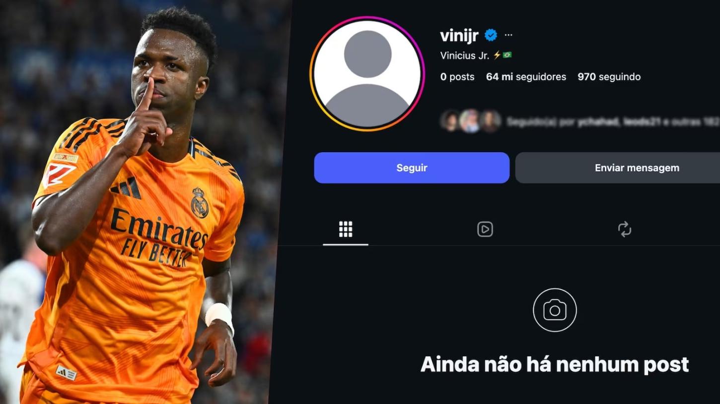 Vini Jr. apaga publicações do Instagram e desperta curiosidade entre os fãs
