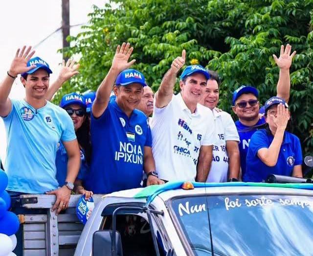 A cidade parou: Helder, Chicão e Everton realizam carreata por Nova Ipixuna