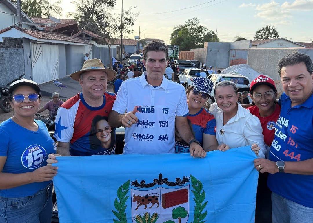 Ao lado de Russinho, Helder e Chicão levam campanha às ruas de Goianésia do Pará