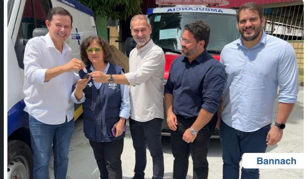 Bannach recebe nova ambulância para reforçar atendimento nas comunidades