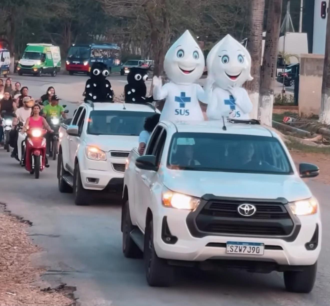 Campanha de Multivacinação ganha carreata pelas ruas de Água Azul do Norte