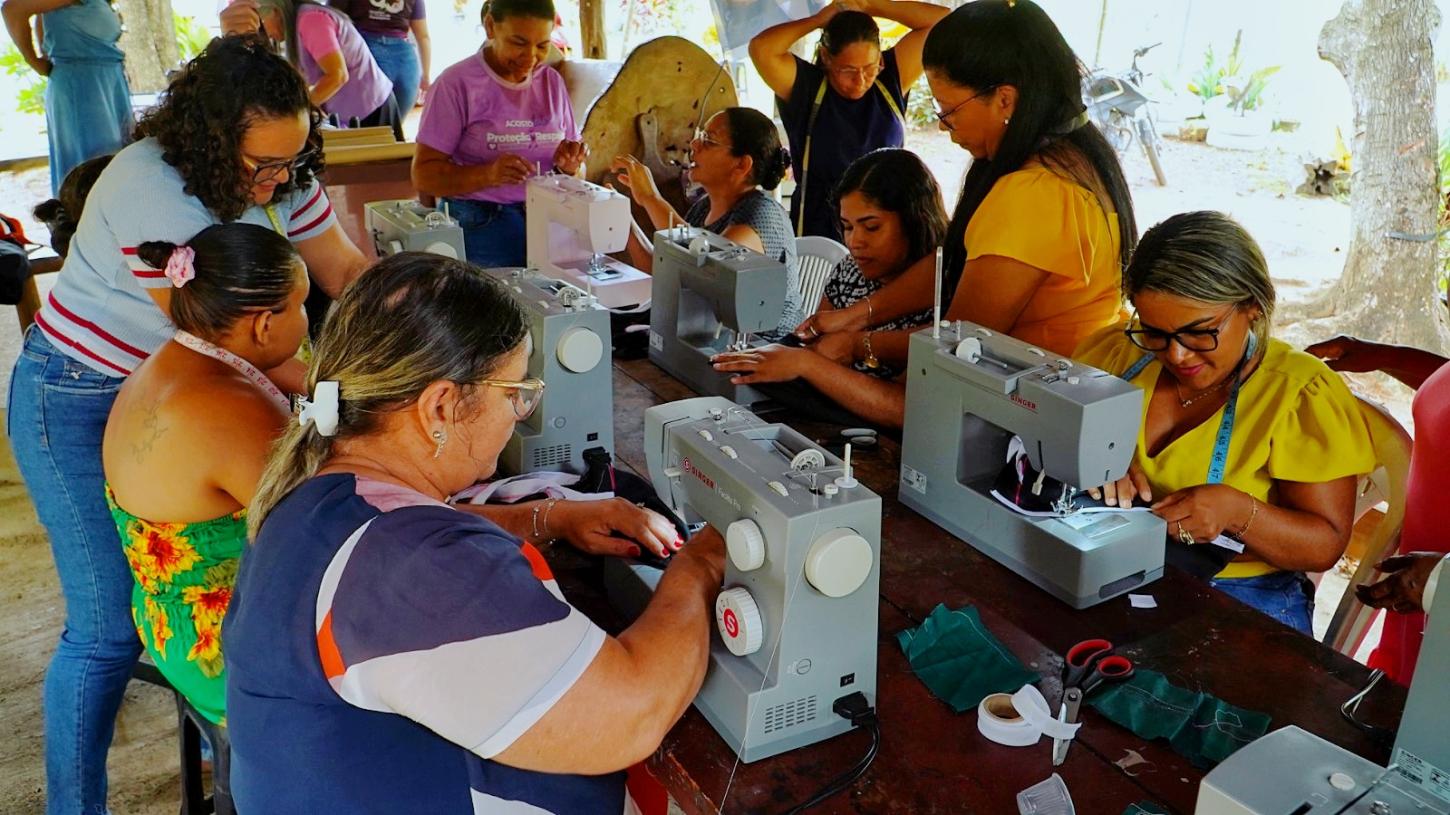 Casa de Mainha leva curso de Corte e Costura pela primeira vez à zona rural de Parauapebas