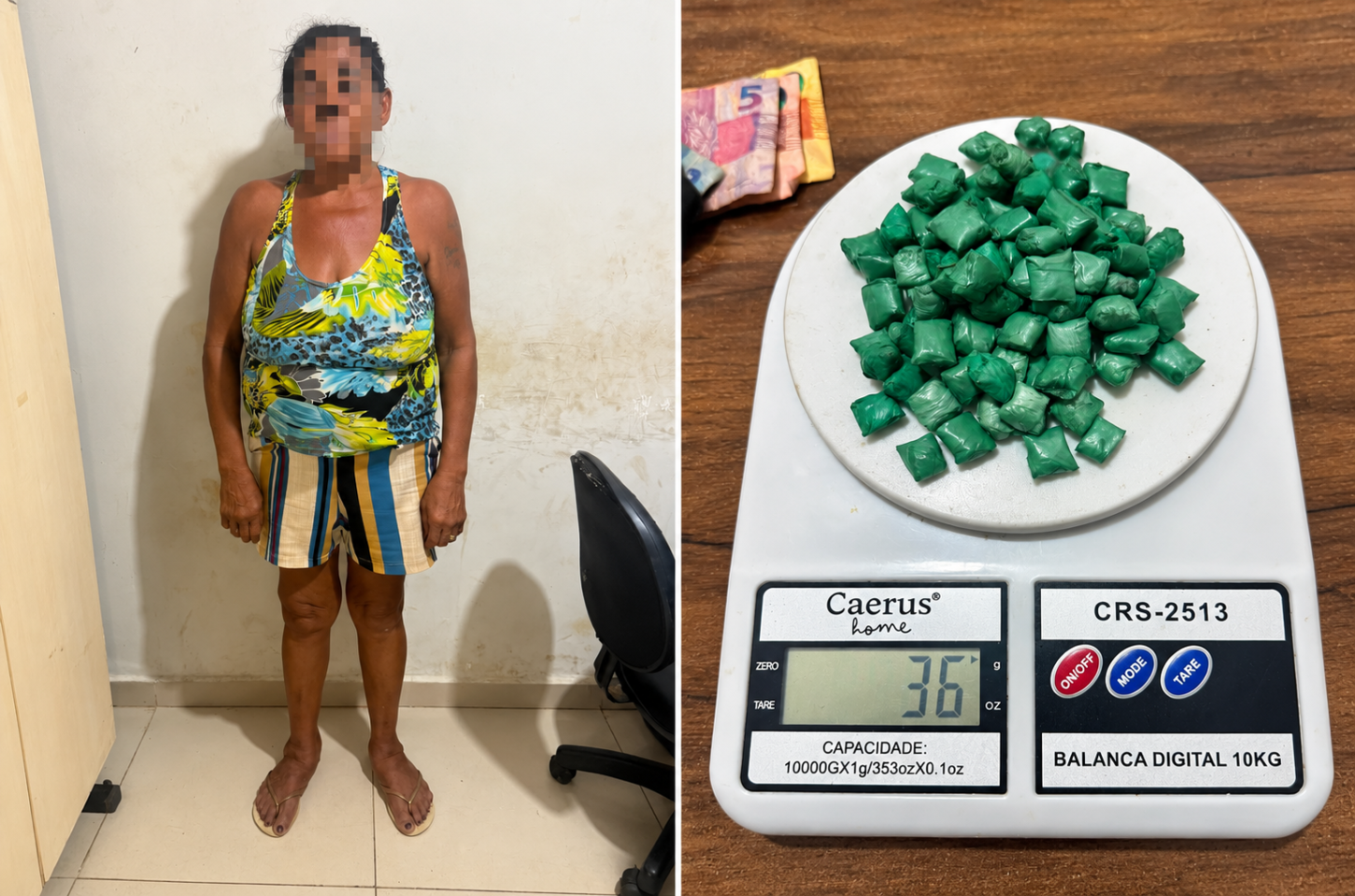 Em Parauapebas, mulher é detida com 93 petecas de crack em Palmares II