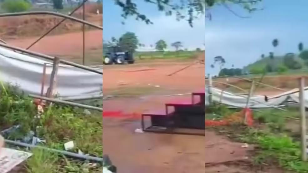 Estrutura metálica atinge e mata jovem durante tempestade em Parauapebas
