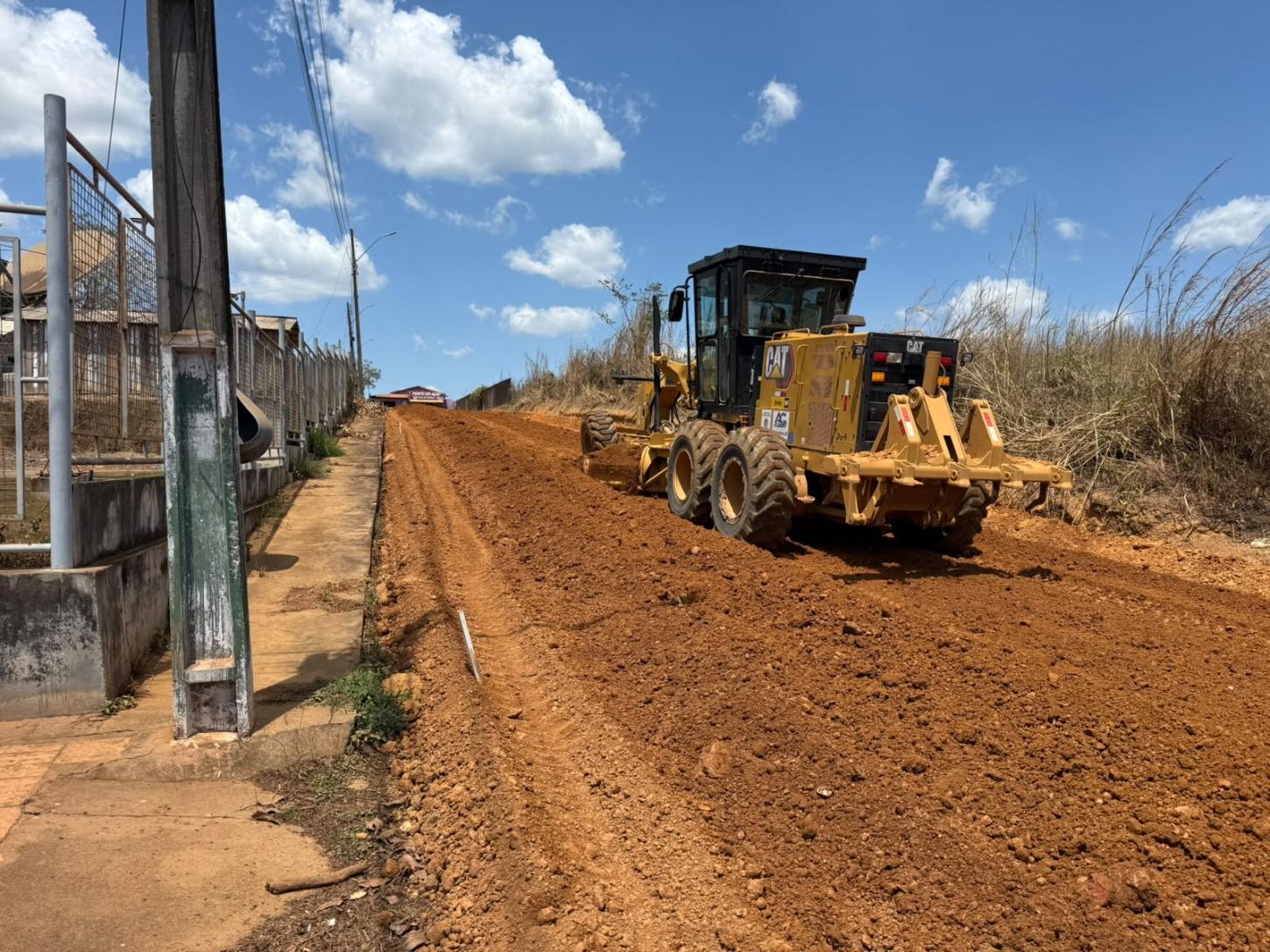 Terraplanagem para obras de pavimentação asfáltica