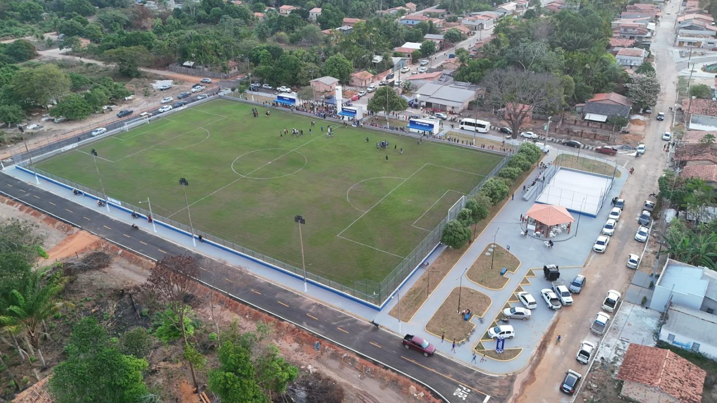 Prefeitura de Breu Branco inaugura complexo esportivo na Vila de Nazaré dos Patos