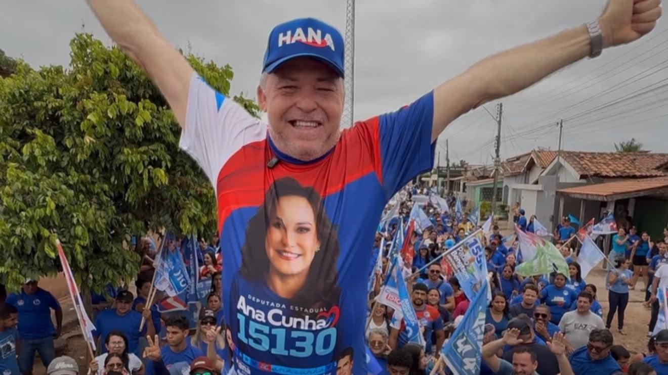 Russinho lidera campanha de Hana pelas ruas de Goianésia do Pará