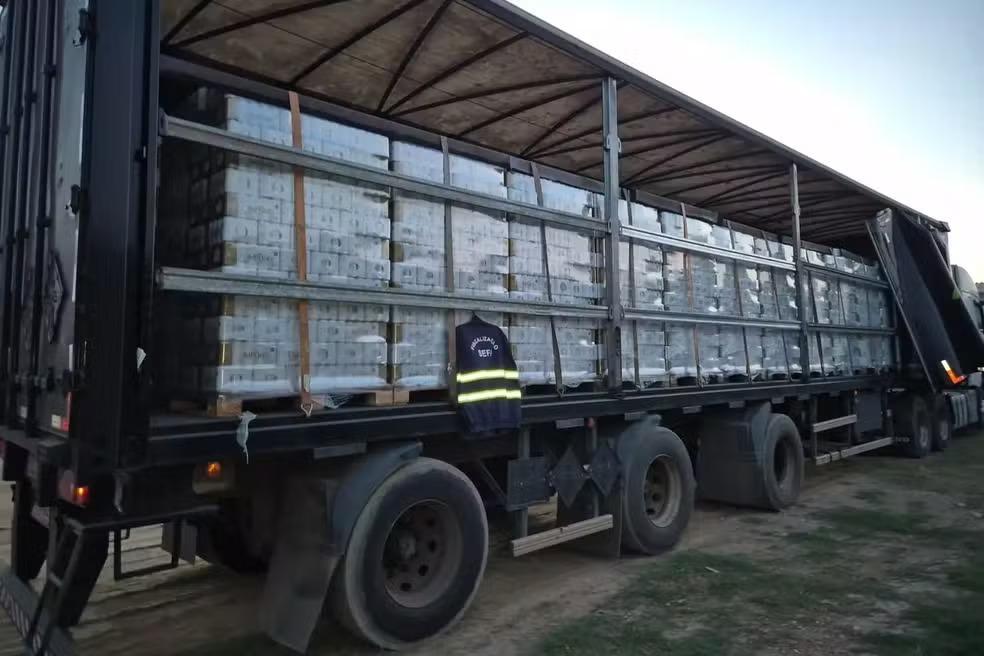 Cargas de cerveja de R$ 1,1 milhão são apreendidas em São Geraldo do Araguaia