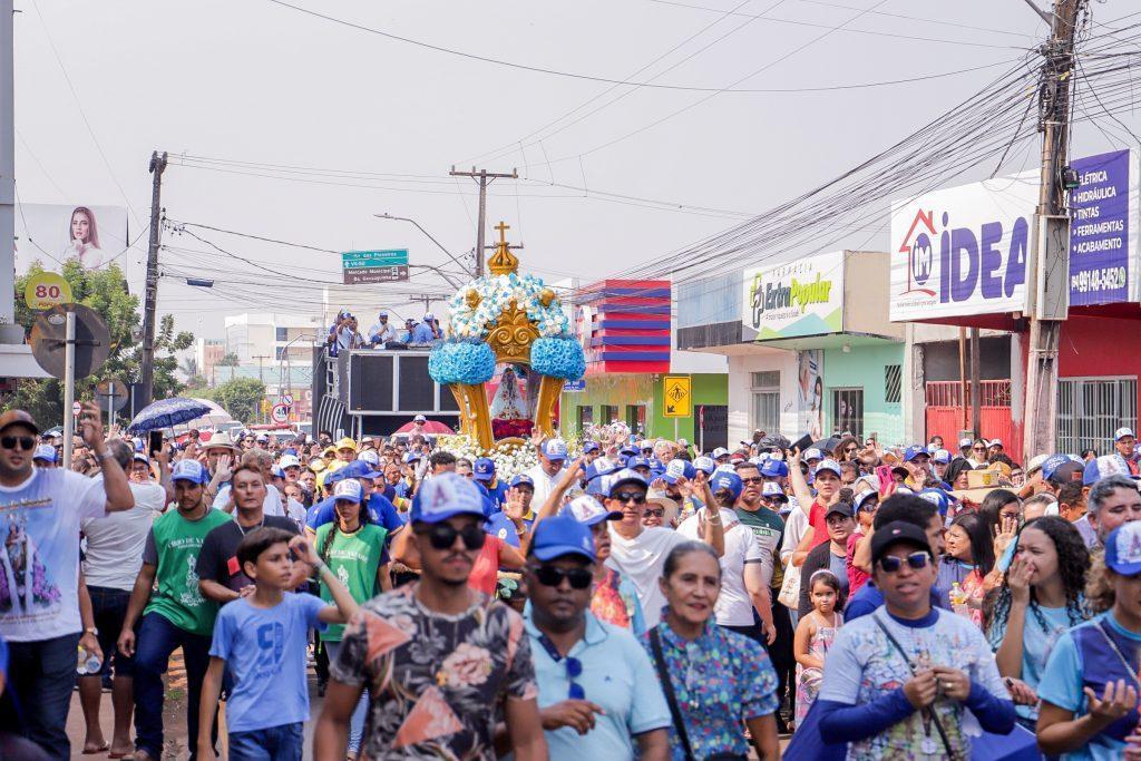 Círio de Nazaré leva fiéis às ruas de Canaã dos Carajás neste domingo, 1º