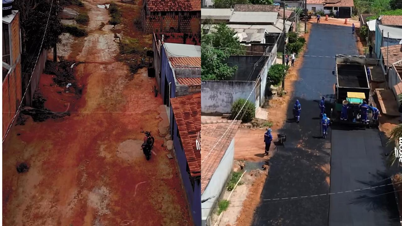 Goianésia do Pará: obras de asfalto transformam bairro Floresta