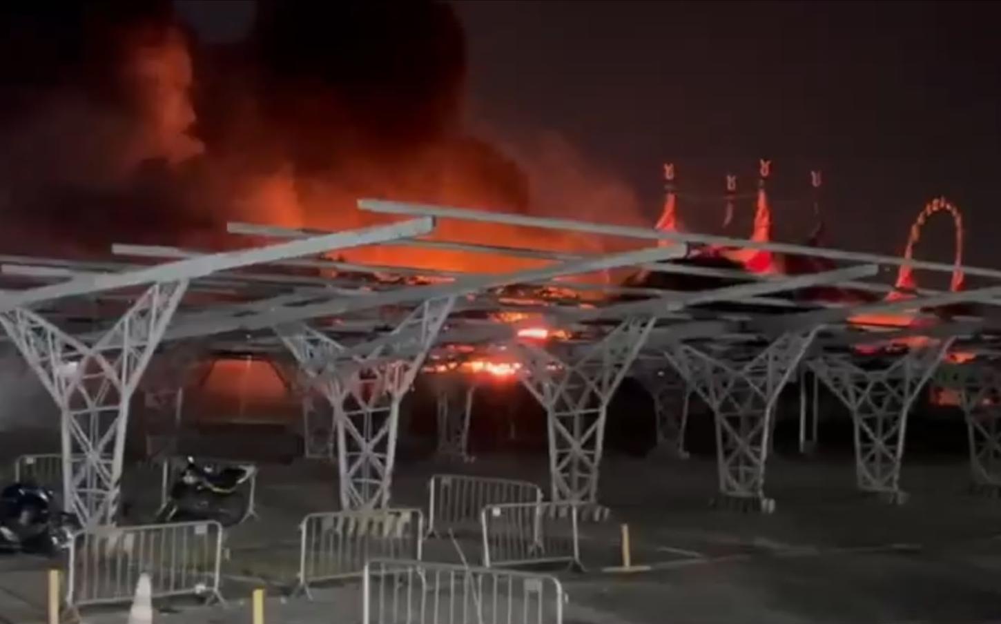 Incêndio atinge Circo Americano no Parque da Cidade