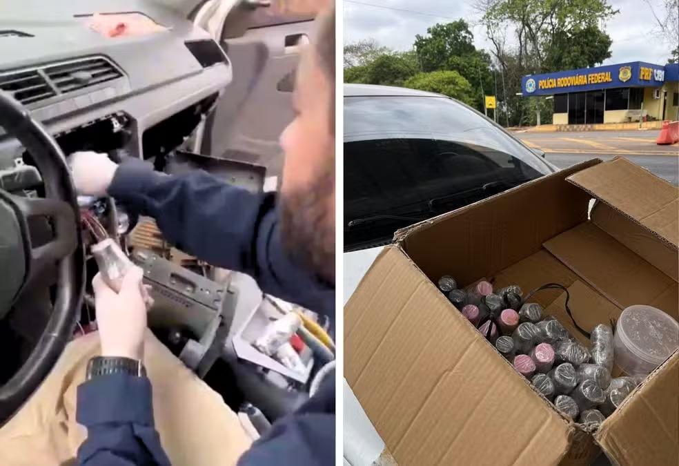 Polícia apreende mais de 40 kg de mercúrio em painel de carro no TO