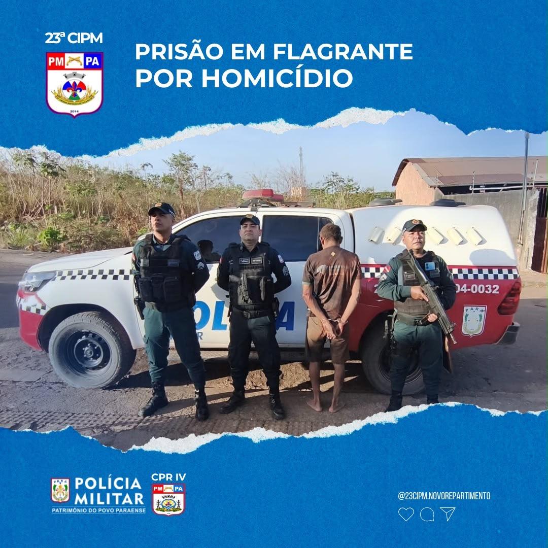 Suspeito de homicídio é preso em flagrante em Novo Repartimento