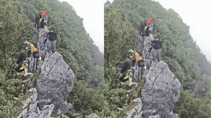 Turista fica 11 horas preso em penhasco após tentar tirar selfie no TO