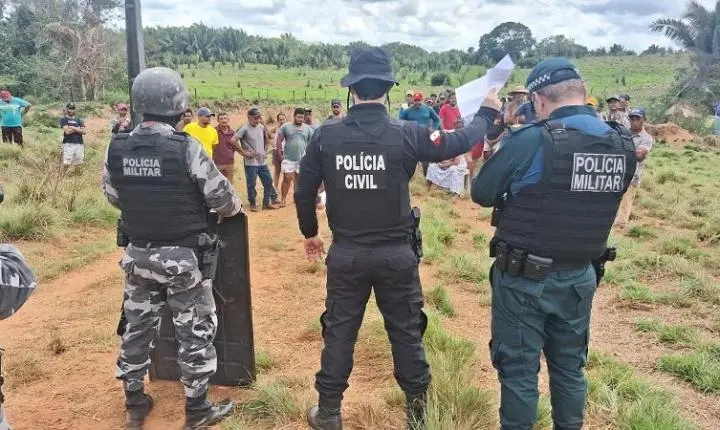 Área ocupada é desocupada por decisão judicial em Palestina do Pará