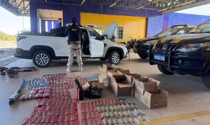 Barra do Corda: PRF apreende quase 7 mil munições escondidas em veículo na BR-226