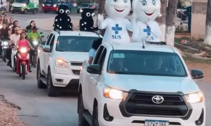 Campanha de Multivacinação ganha carreata pelas ruas de Água Azul do Norte