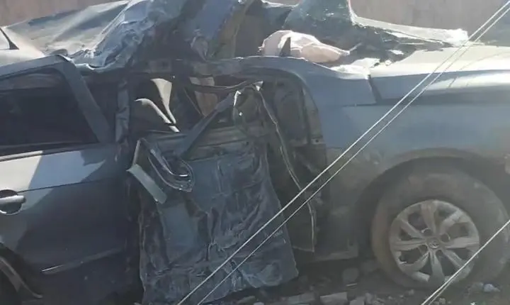 Canaã: Acidente violento derruba poste na VS-25