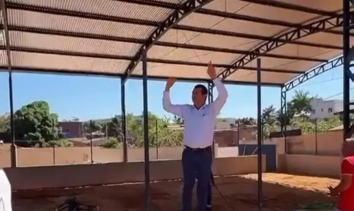 Cumaru do Norte: prefeito Nego acompanha avanço das obras na Escola Zilda Pereira