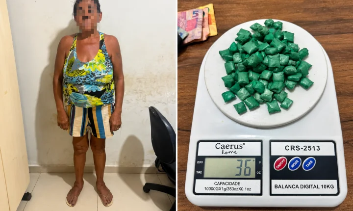 Em Parauapebas, mulher é detida com 93 petecas de crack em Palmares II