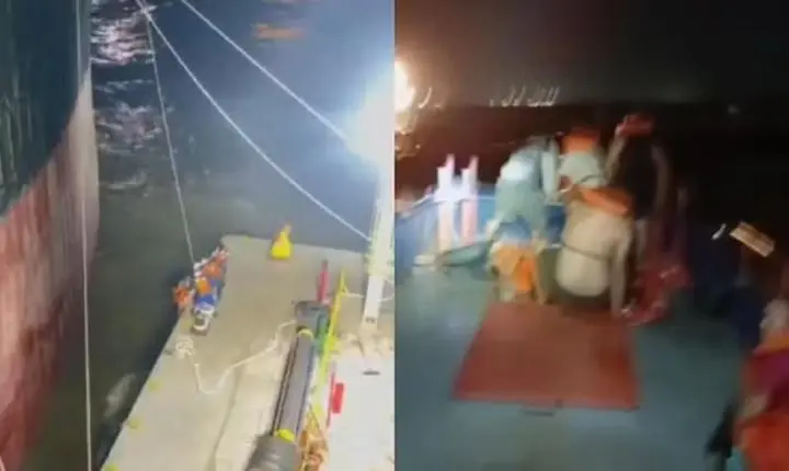 Embarcação naufraga próximo à Vila do Conde, em Barcarena