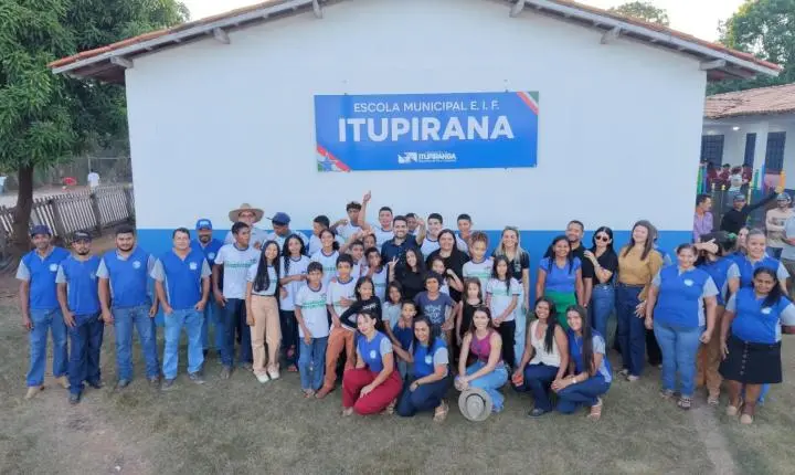 Escola Itupirana é resgatada do abandono e entregue totalmente reformada pela gestão Godoy