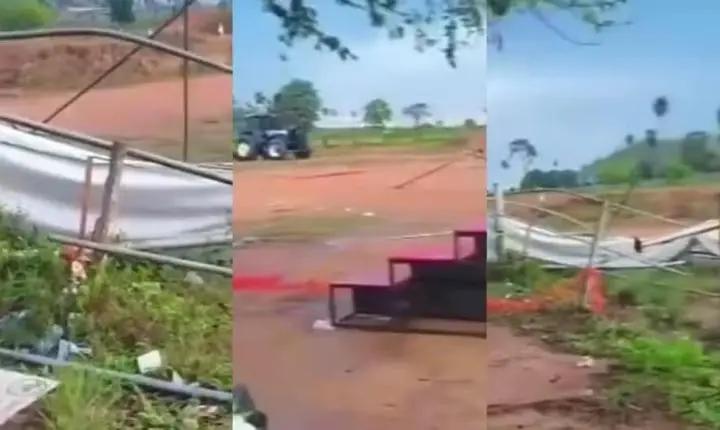Estrutura metálica atinge e mata jovem durante tempestade em Parauapebas