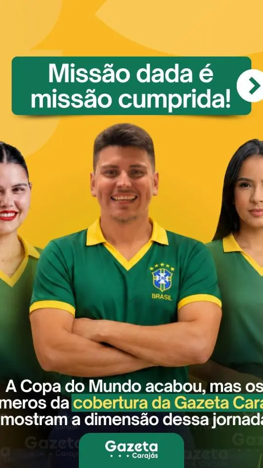 Gazeta Carajás divulga balanço da cobertura da Copa do Mundo de 2026 e anuncia próximos eventos esportivos