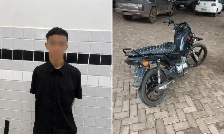 Homem vai parar na delegacia com moto furtada e alega ter comprado o veículo