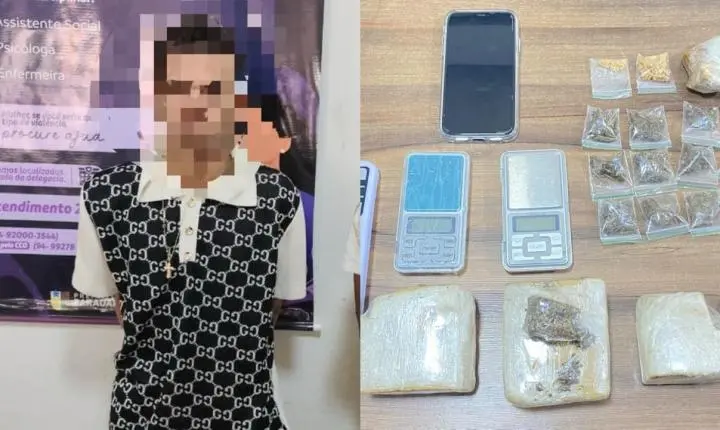 Parauapebas: Homem é pego com drogas após tentar enganar a PM