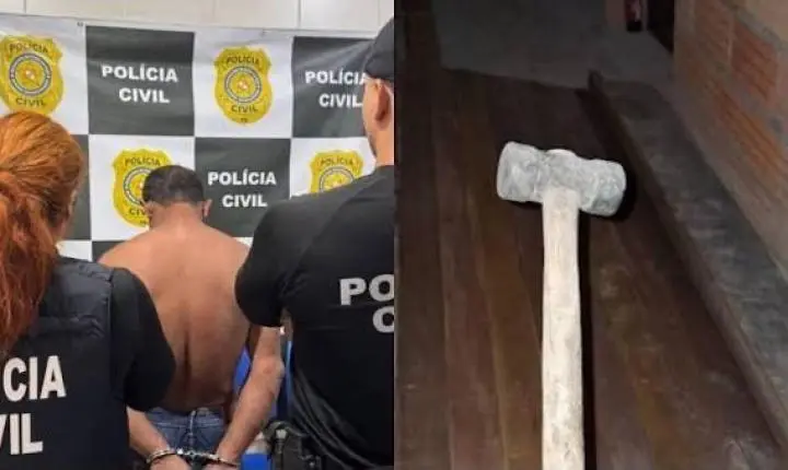 Homem é preso suspeito de agredir a própria mãe idosa com marreta em São Miguel do Guamá