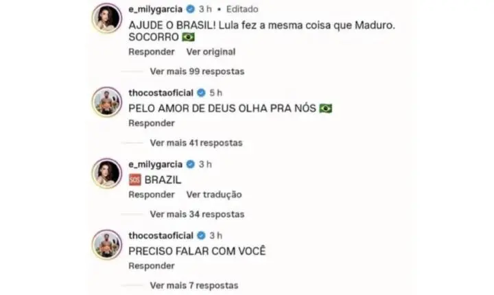 Influenciadores brasileiros pedem ajuda a Trump após resultado das eleições