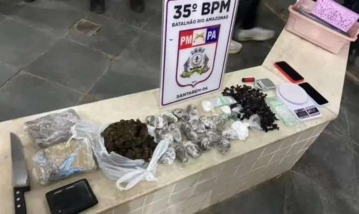 Jovem é presa após anunciar venda de drogas pelo status do WhatsApp em Santarém