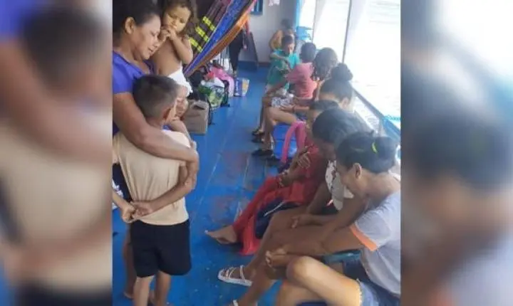 Lancha da Semed naufraga no rio Arapiuns e 13 pessoas são resgatadas com vida em Santarém