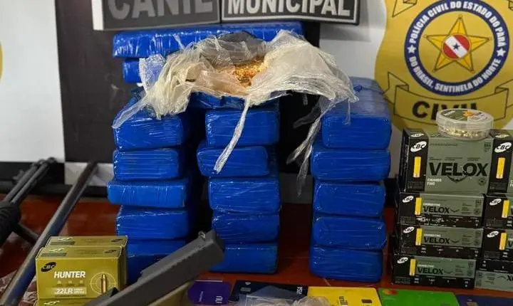 Membros de facção são presos com maconha, crack e cocaína em Nova Ipixuna