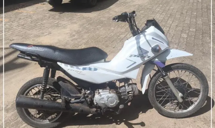 Moto furtada em Curionópolis é recuperada em Parauapebas