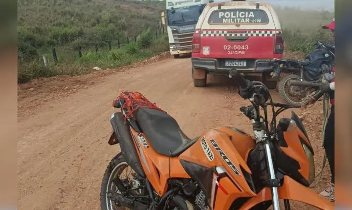 Moto roubada é encontrada submersa em córrego na zona rural de Marabá