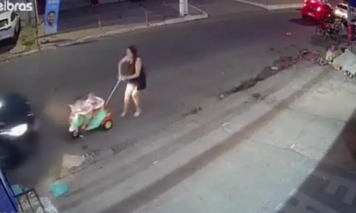 Motorista é preso após atropelar carrinho com crianças em Imperatriz