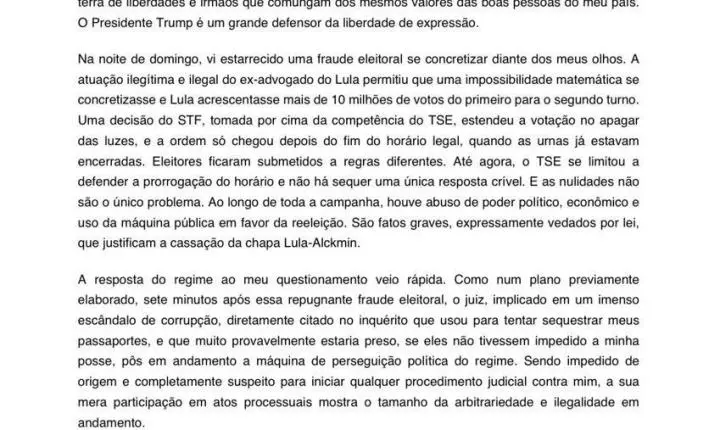 Nos EUA, Flávio Bolsonaro se declara presidente eleito do Brasil
