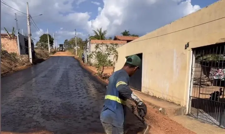 Pacajá: bairro Olimpinho recebe obras de pavimentação asfáltica