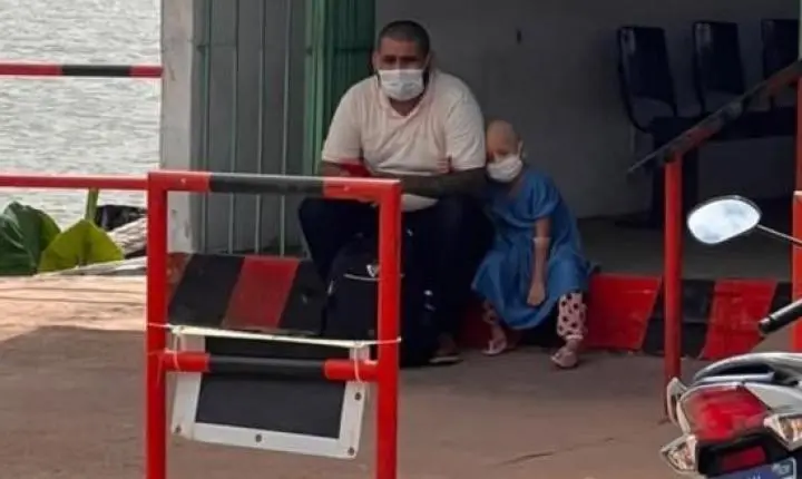 Pai viúvo deixa emprego para cuidar da filha com câncer e pede ajuda em Barcarena