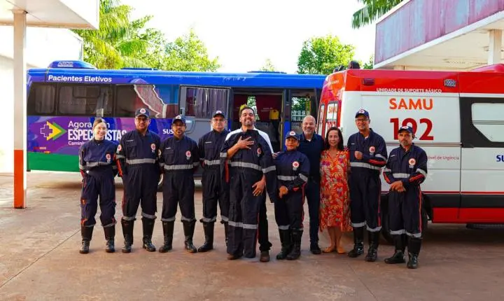 Parauapebas ganha nova ambulância do Samu e micro-ônibus para o TFD