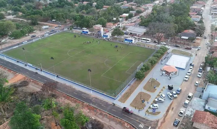 Prefeitura de Breu Branco inaugura complexo esportivo na Vila de Nazaré dos Patos