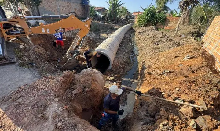 Prefeitura de Nova Ipixuna avança com obras de drenagem no bairro Jerusalém
