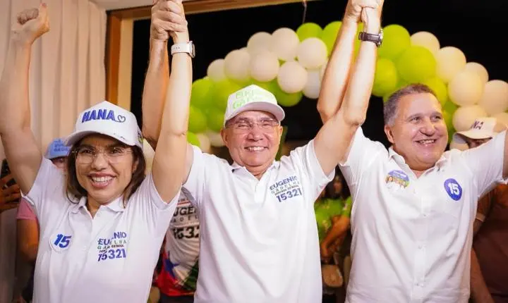 Presidente da Câmara de Parauapebas, Anderson Moratório, e vereador Josivaldo da Farmácia estão com Eugênio Gadelha