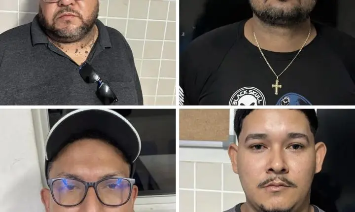 Quatro homens são detidos com colete, simulacros e distintivos da Polícia Civil em Marituba
