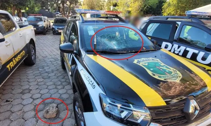 Viatura nova do DMTU é depredada em Marabá após ficar sem garagem na sede